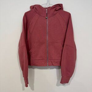 Lululemon Scuba Oversized Full Zip Hoodie Brier Rose Size XS/S EUC